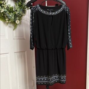 Elegant Black Dress with Accents